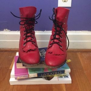 Justin  lace-up boots